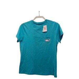 Vineyard Vines Mens Whale Pocket Short Sleeve Tee T-Shirt Size Med Sea Grove